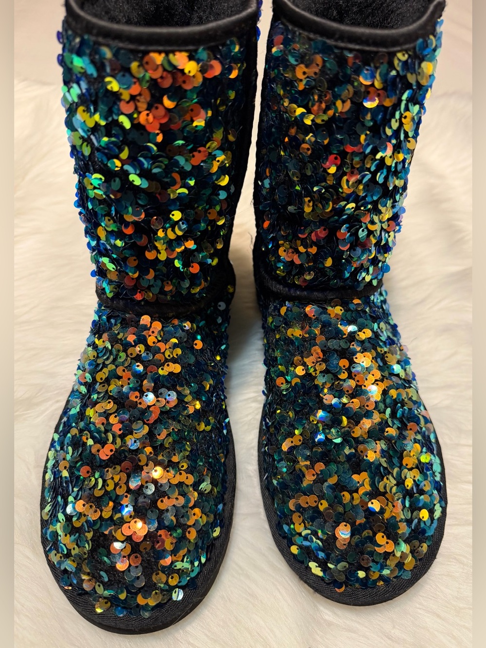 UGG Women's Sequin Short Boots - Blue Multi